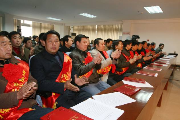 2012年公司总经理邵仙墙在全市农村工作表彰大会上